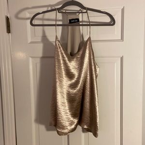 Gold Spaghetti Strap Top